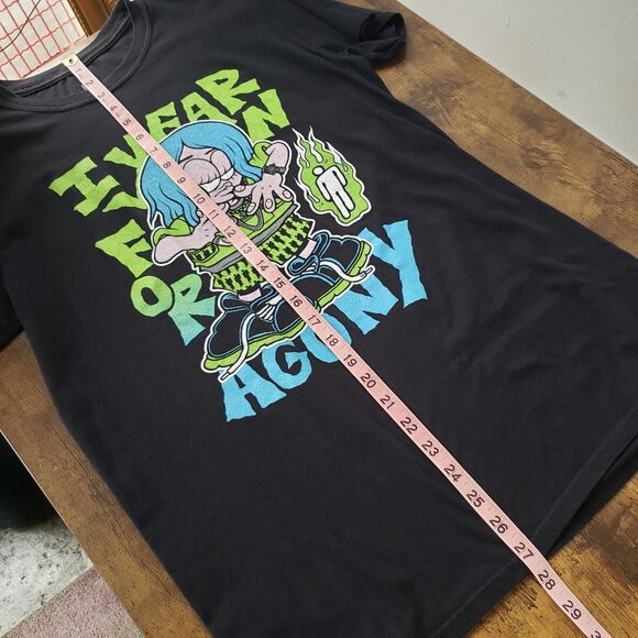 Billie Eilish I Yearn For Agony Neon Green Official Band Merch Concert Tee - Picture 5 of 8